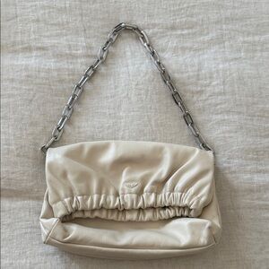 Zadig & Voltaire - Elegant Cream Chain Shoulder Bag
